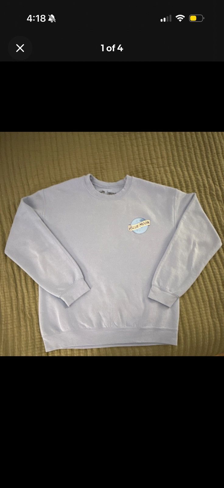 Other Blue moon sweatshirt Mens Medium Size US M / EU 48-50 / 2 - 1 Thumbnail