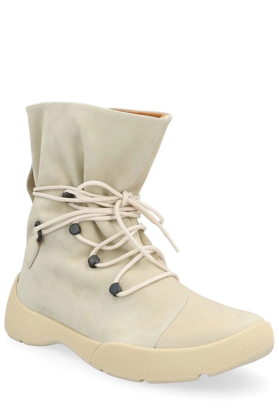 Loro Piana o1srvl11e0225 Round-Toe Lace-Up Boots in Beige Size US 10 / IT 40 - 2 Thumbnail