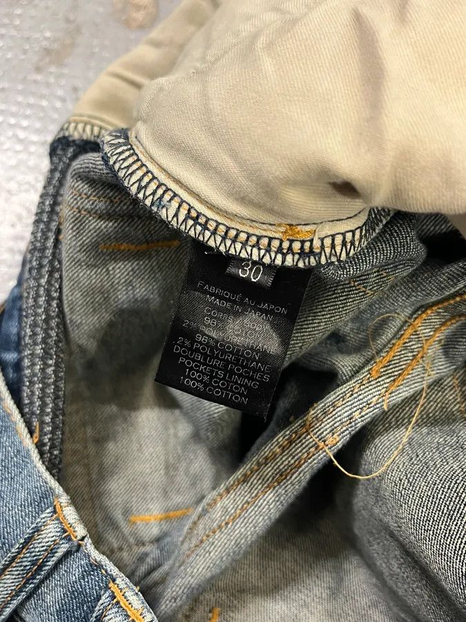 Balmain 2010s Balmain Blue Biker Denim Jeans Size US 30 / EU 46 - 11 Thumbnail