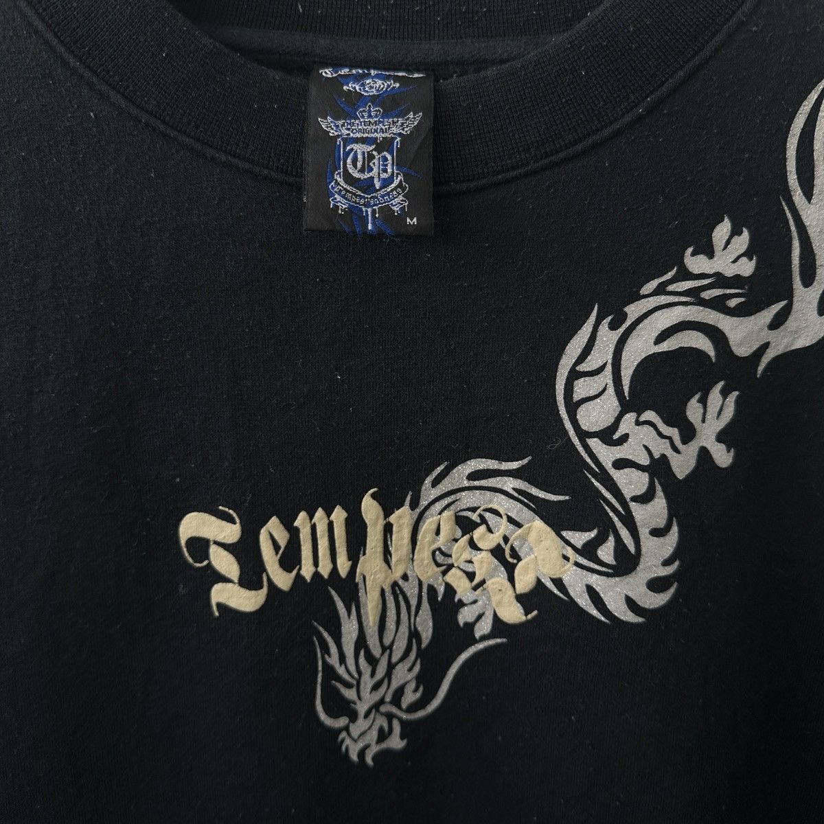 Los Angeles Apparel Black angel dragon evil sweatshirt usa y2k design hardcore Size US L / EU 52-54 / 3 - 5 Thumbnail
