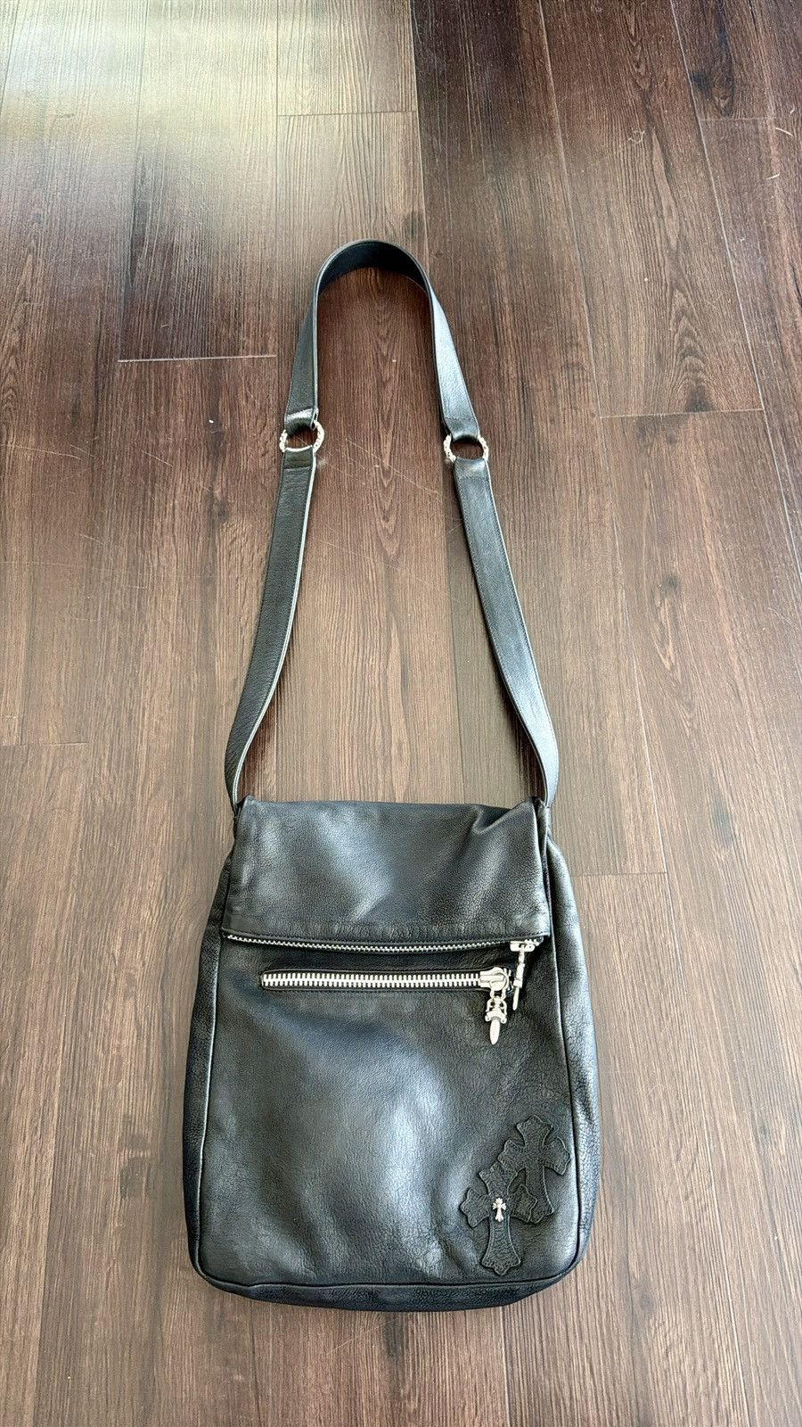 Chrome Hearts Chrome Hearts Baby Fat Cross Patch Black Crossbody Bag Size ONE SIZE - 1 Thumbnail