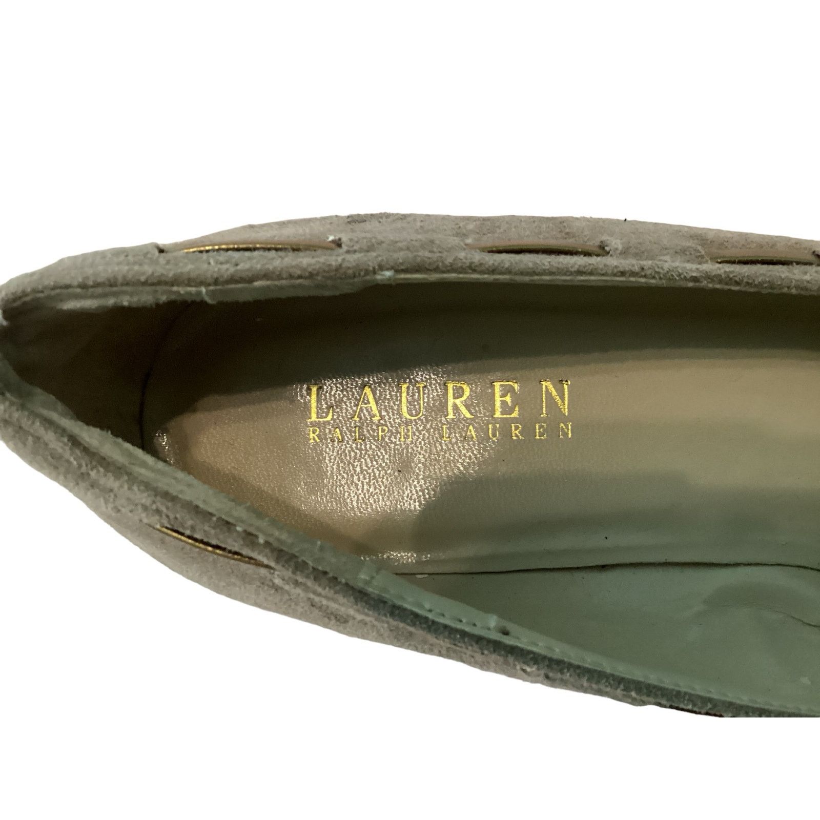 Lauren Ralph Lauren Lauren Ralph Lauren "Cambree" Leather Suede Gold Wedges 9 Size US 9 / IT 39 - 3 Thumbnail