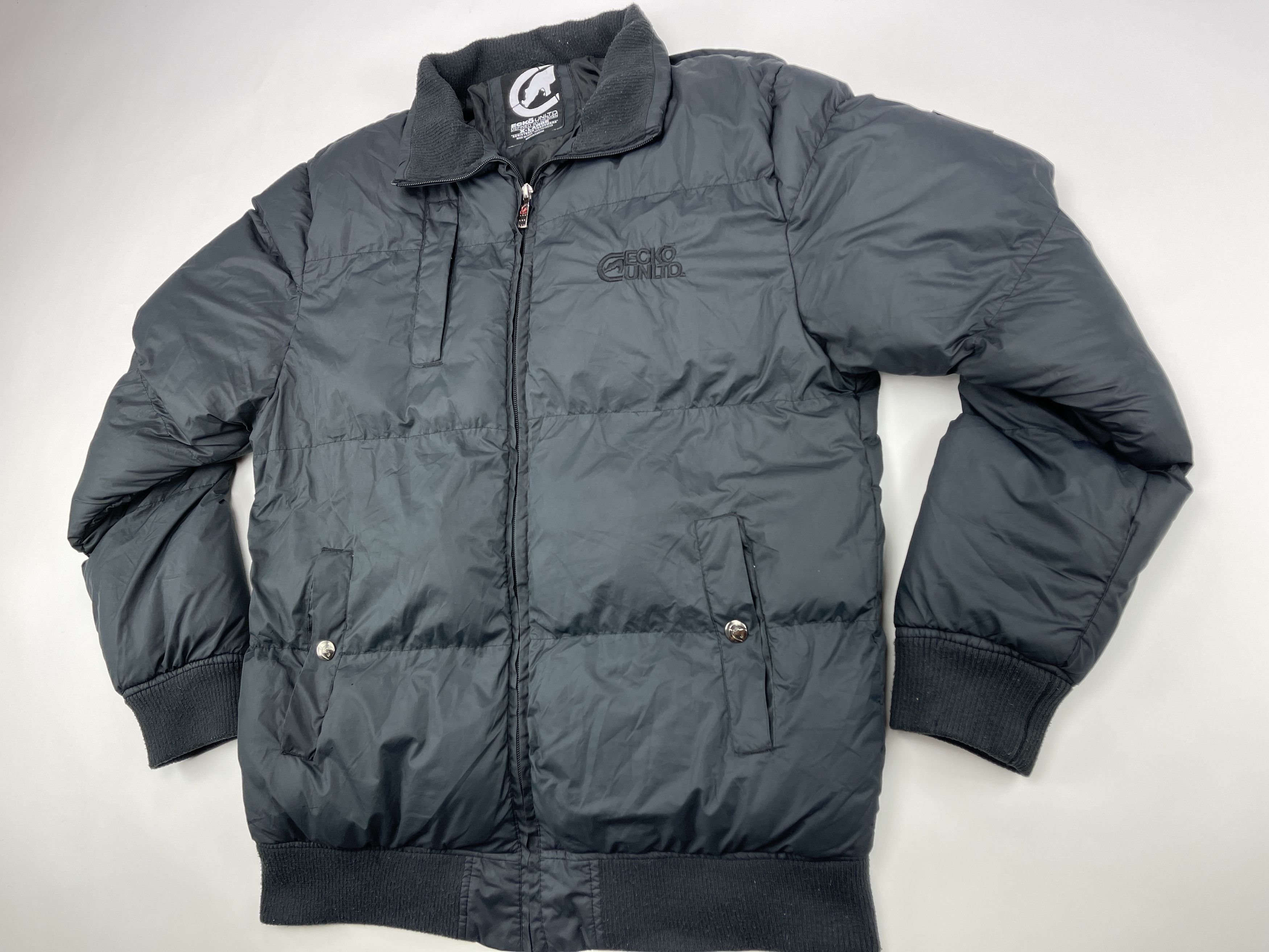 Ecko Unltd. ECKO UNLTD jacket, black, quilted, Ecko jacket, 90s size XL Size US XL / EU 56 / 4 - 9 Thumbnail