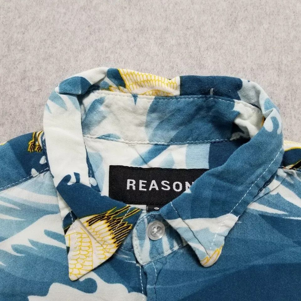 Reason Reason Shirt Men Small Hawaiian Button Up Pocket Casual Size US S / EU 44-46 / 1 - 5 Thumbnail
