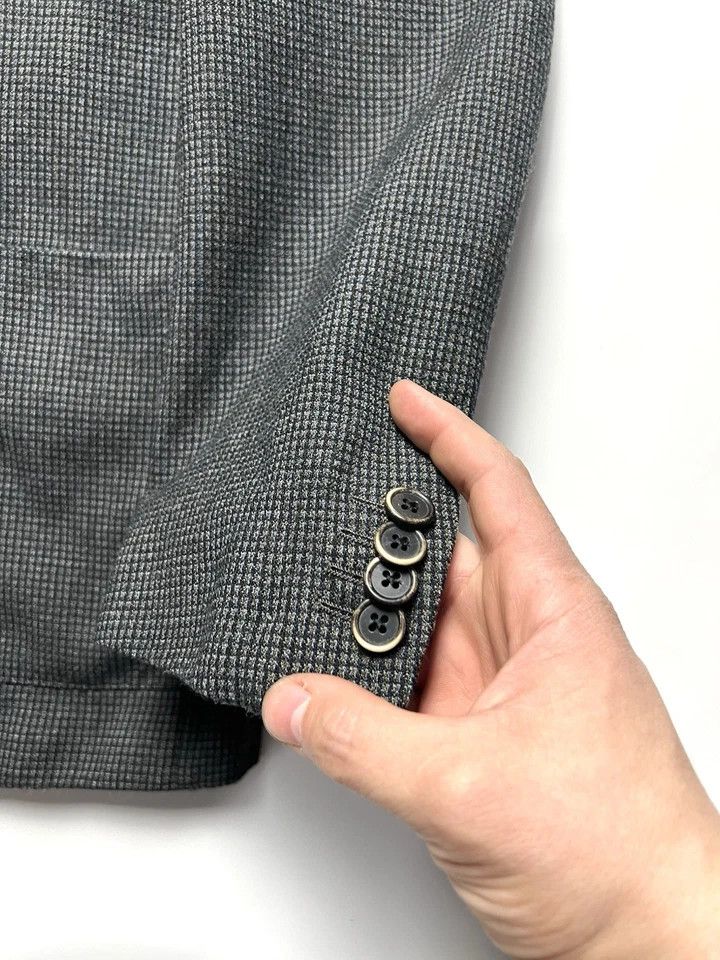 Corneliani Corneliani ID Tweed Blazer Dark Gray Slim Fit – Size 52R Size 52L - 9 Thumbnail