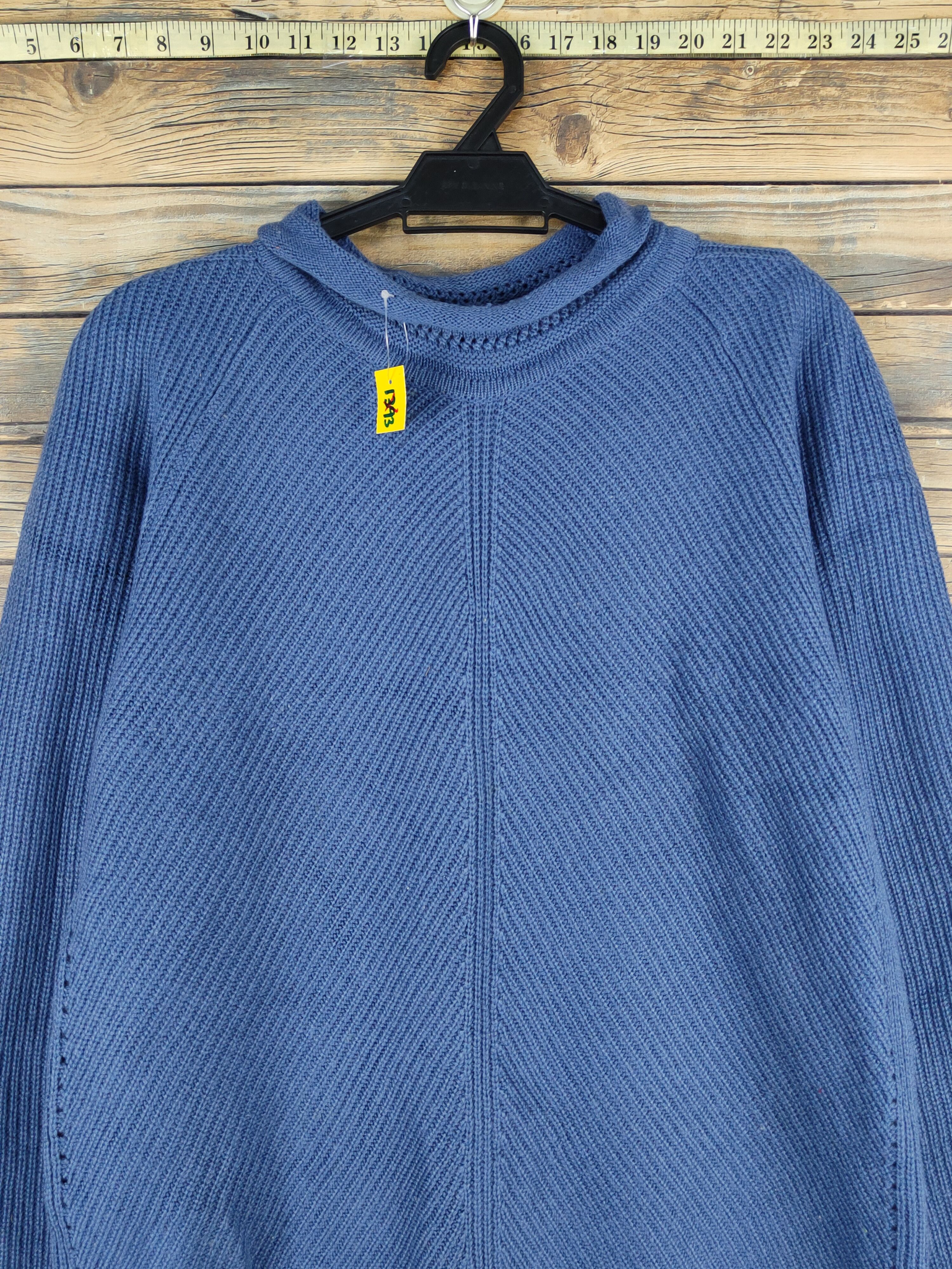 Homespun Knitwear × Japanese Brand × Vintage Japanese Brand Blue Knitwear Sweatshirts #W1145 Size L / US 10 / IT 46 - 2 Thumbnail