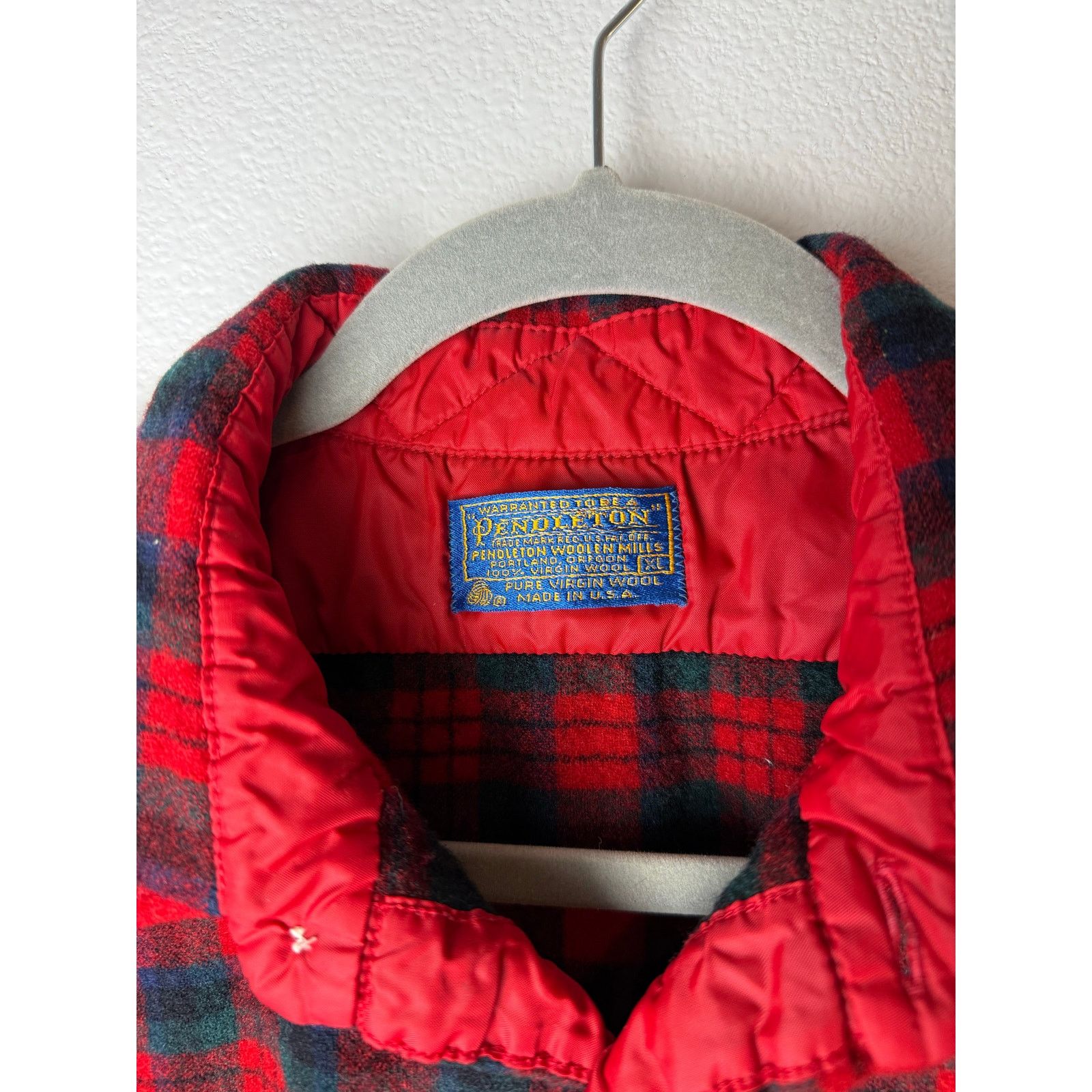 Pendleton Vintage Pendleton XL Flannel Shirt Red Tartan Plaid 100%Wool Size US XL / EU 56 / 4 - 3 Thumbnail