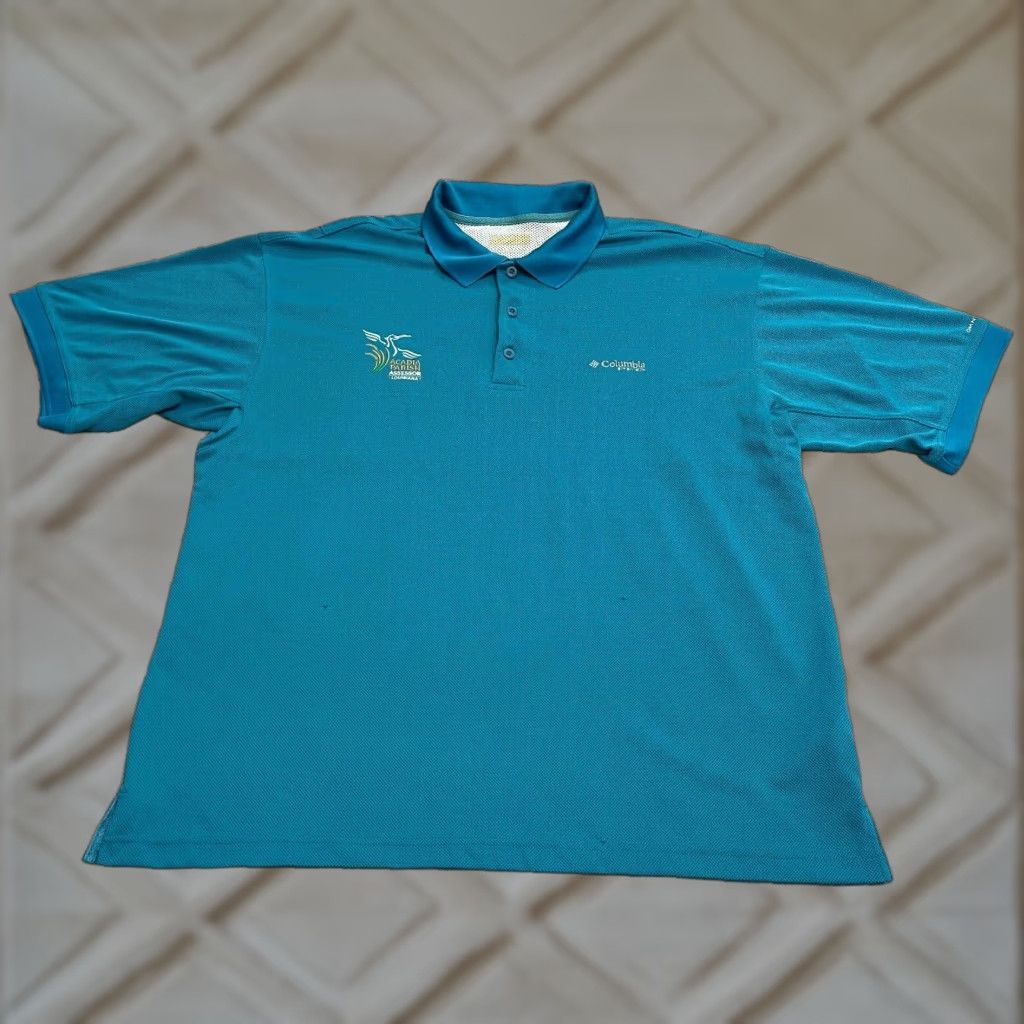 Vintage Columbia PFG Omni Shade Perfect Cast Polo Shirt Mens 2XL Blue Short Sleeve Size US XXL / EU 58 / 5 - 1 Thumbnail