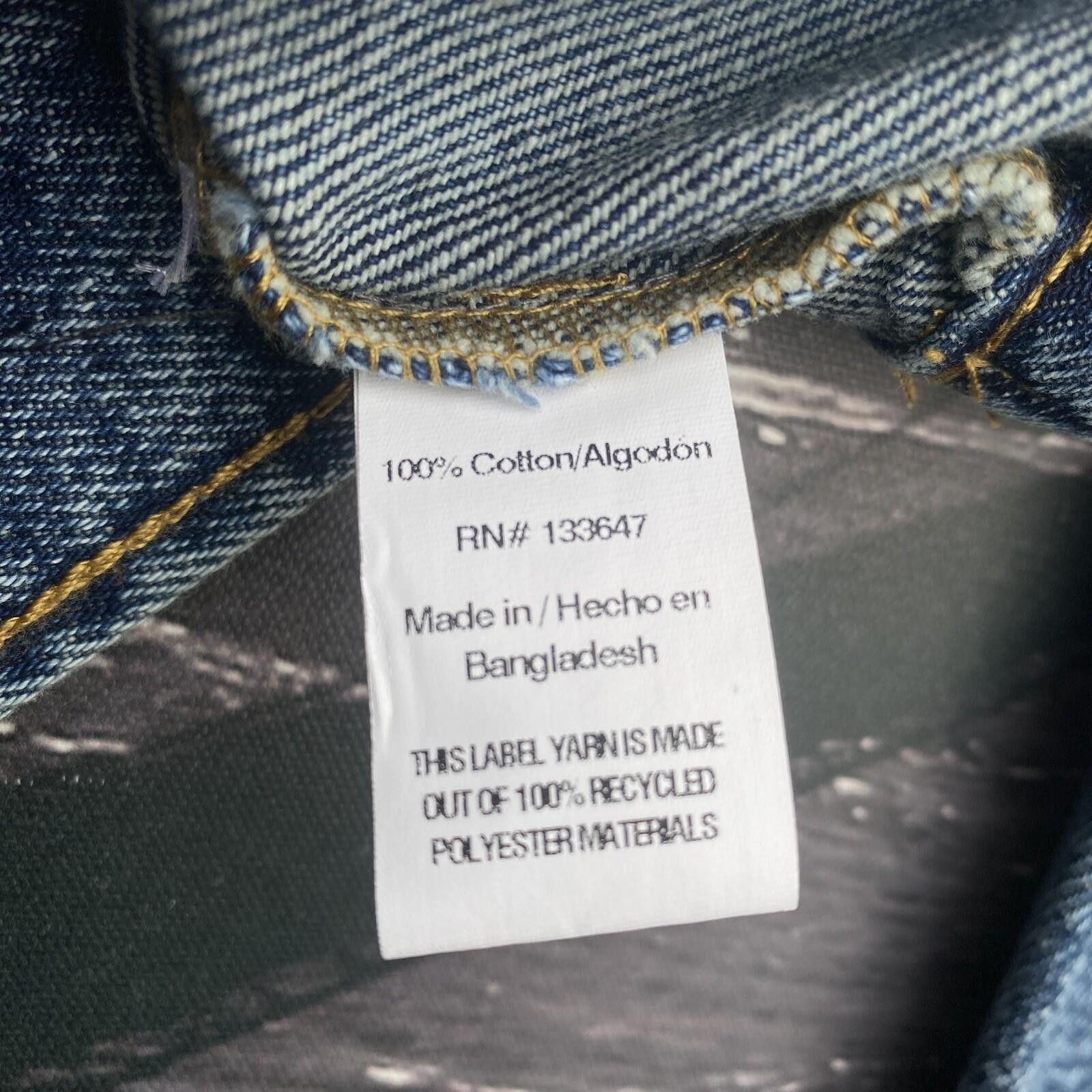 Von Dutch Von Dutch XS Originals Blue Distressed Denim Jacket Y2K Size US XS / EU 42 / 0 - 7 Thumbnail