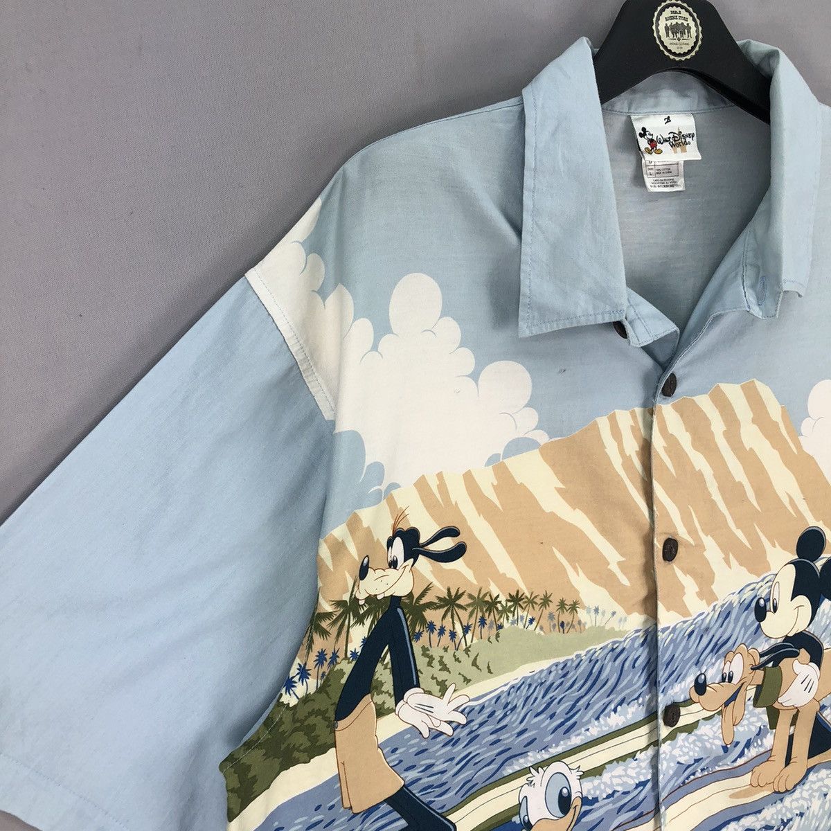 Disney Vintage Disney Hawaiian Shirt Surfing Size US XL / EU 56 / 4 - 2 Thumbnail