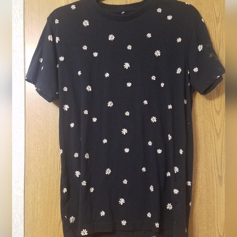 Aeropostale NWOT Aeropostale Blue T-Shirt with White Floral Pattern Size US M / EU 48-50 / 2 - 1 Thumbnail