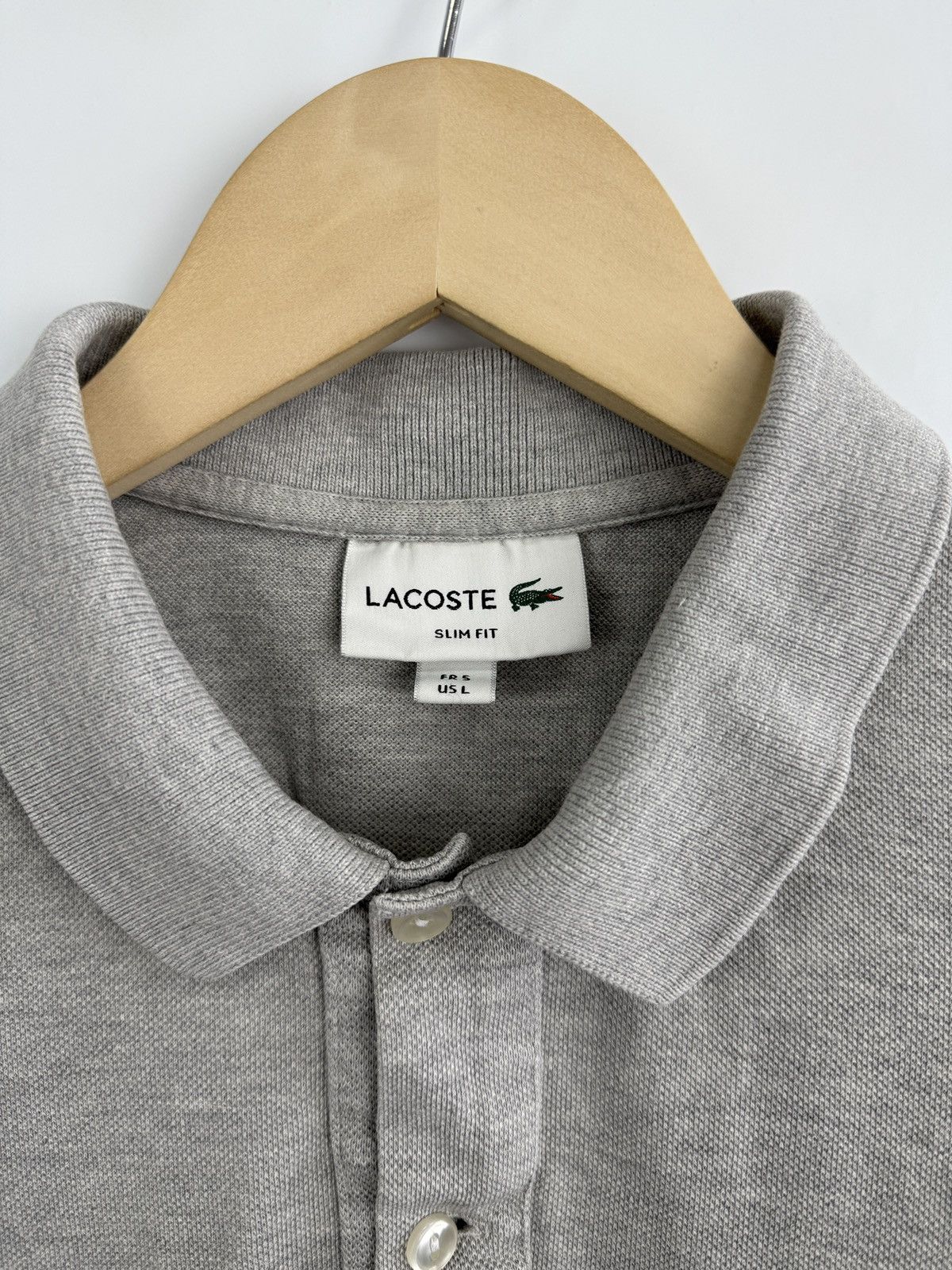 Lacoste 🇫🇷 Lacoste Slim Fit Polo T-Shirt Made in France Retro Rare Size US L / EU 52-54 / 3 - 6 Thumbnail
