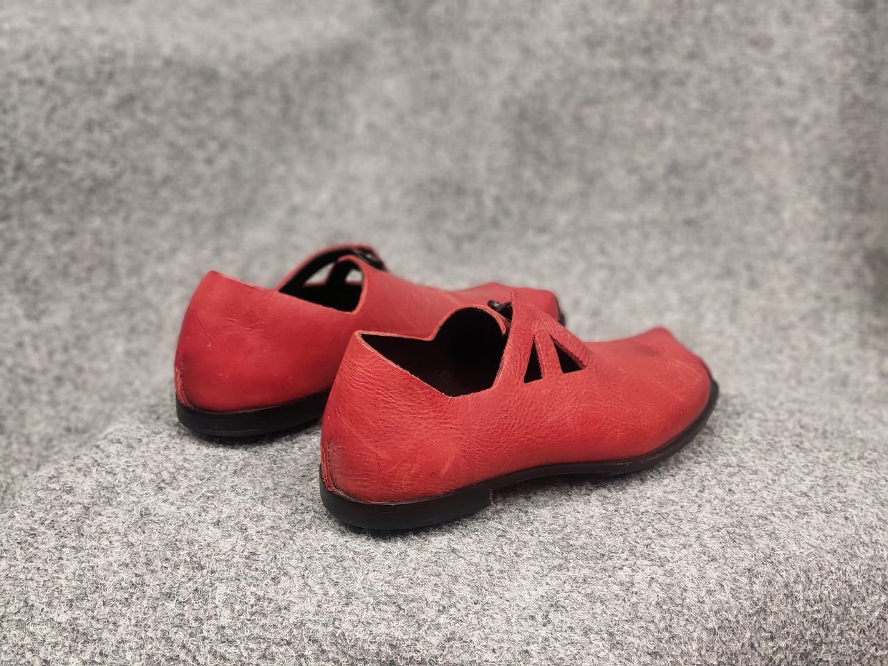 CYDWOQ Cydwoq Handmade Design Leather Sandals Shoes Custom Red Size US 7 / IT 37 - 15 Thumbnail