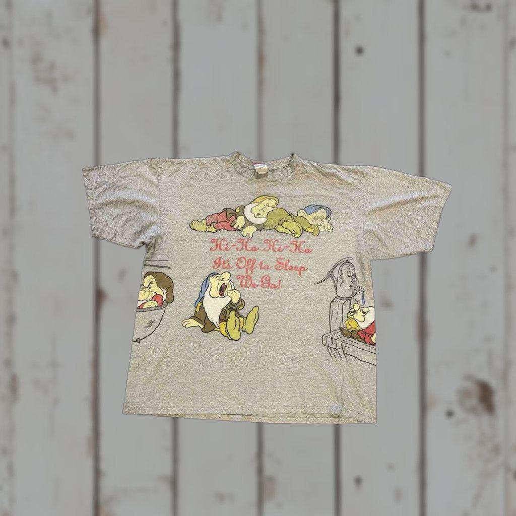 Disney VINTAGE Disney Snow White 7 Dwarfs All Over Print AOP Sleep shirt One Size Gray Size US XXL / EU 58 / 5 - 1 Thumbnail
