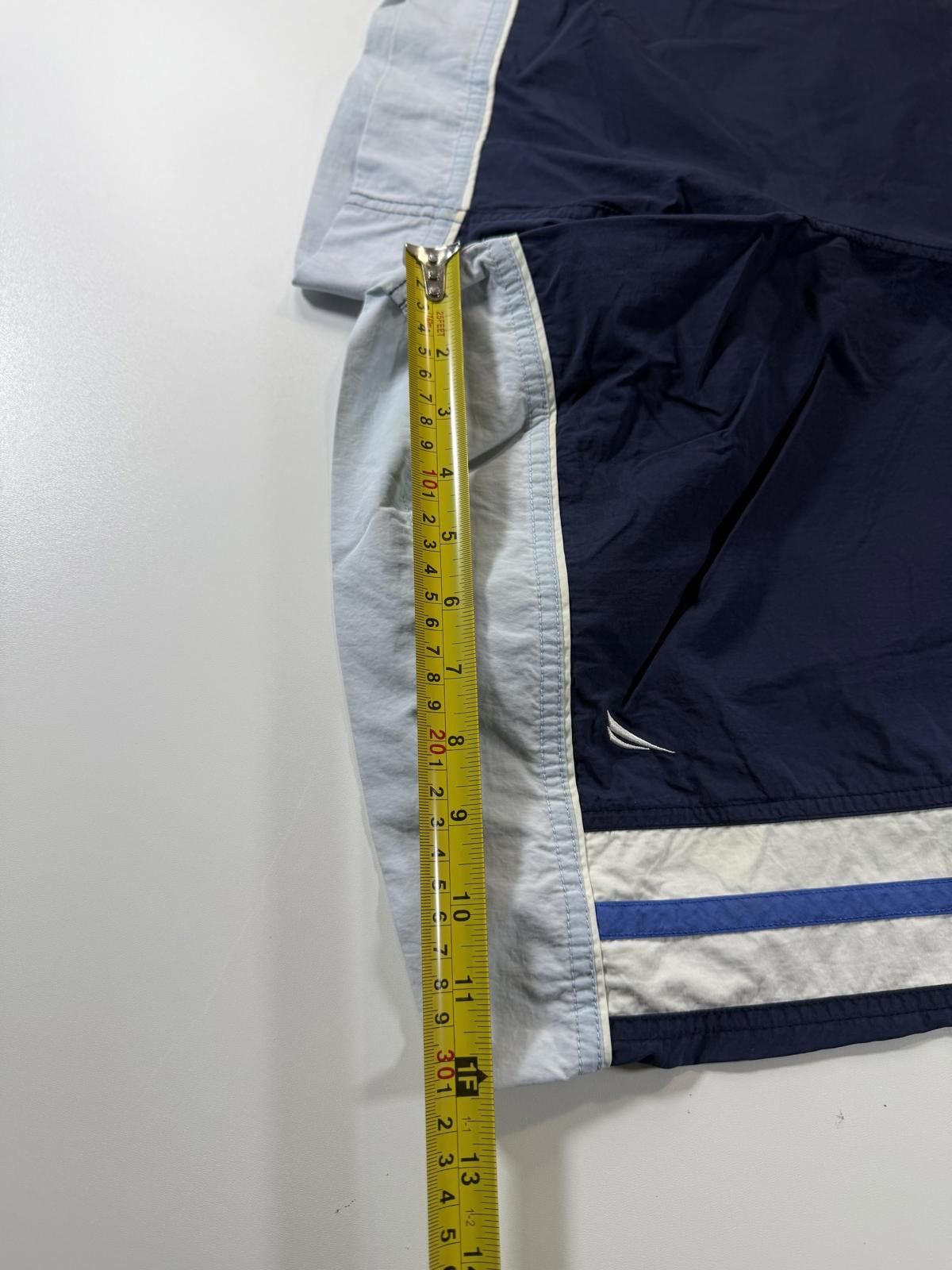 Nautica Nautica Men's Navy Blue Swim Shorts with White and Blue M Size US 32 / EU 48 - 8 Thumbnail