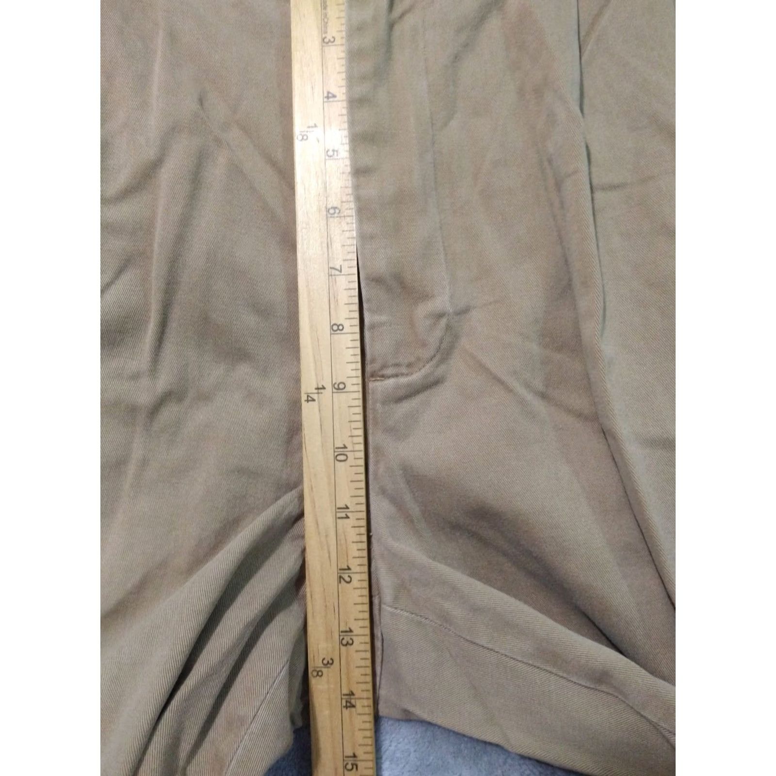 Brooks Brothers Brooks Brothers Pants Mens 38x30 Beige Chino Pleated Cuffed Straight Leg Cotton Size US 38 / EU 54 - 4 Thumbnail