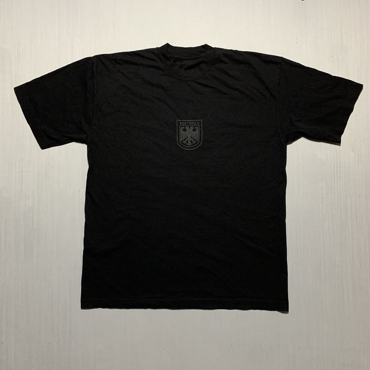 image of Vultures Kanye West Listening Party Tee in Black, Men's (Size Large)