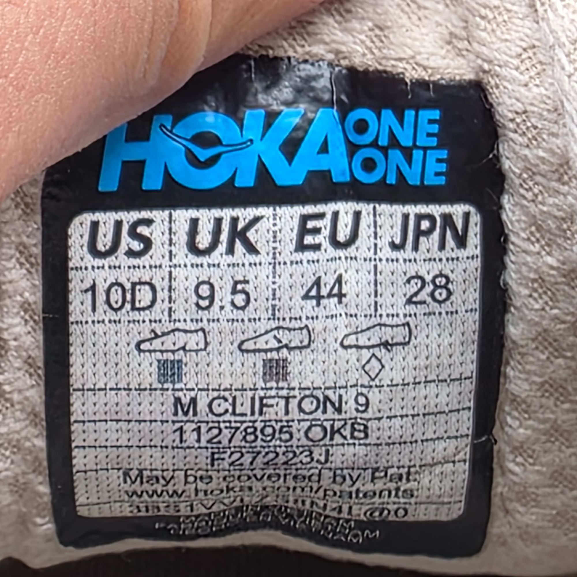 Hoka Hoka One One Clifton 9 Mens 10 White Athletic Shoes Running Size US 10 / EU 43 - 5 Thumbnail