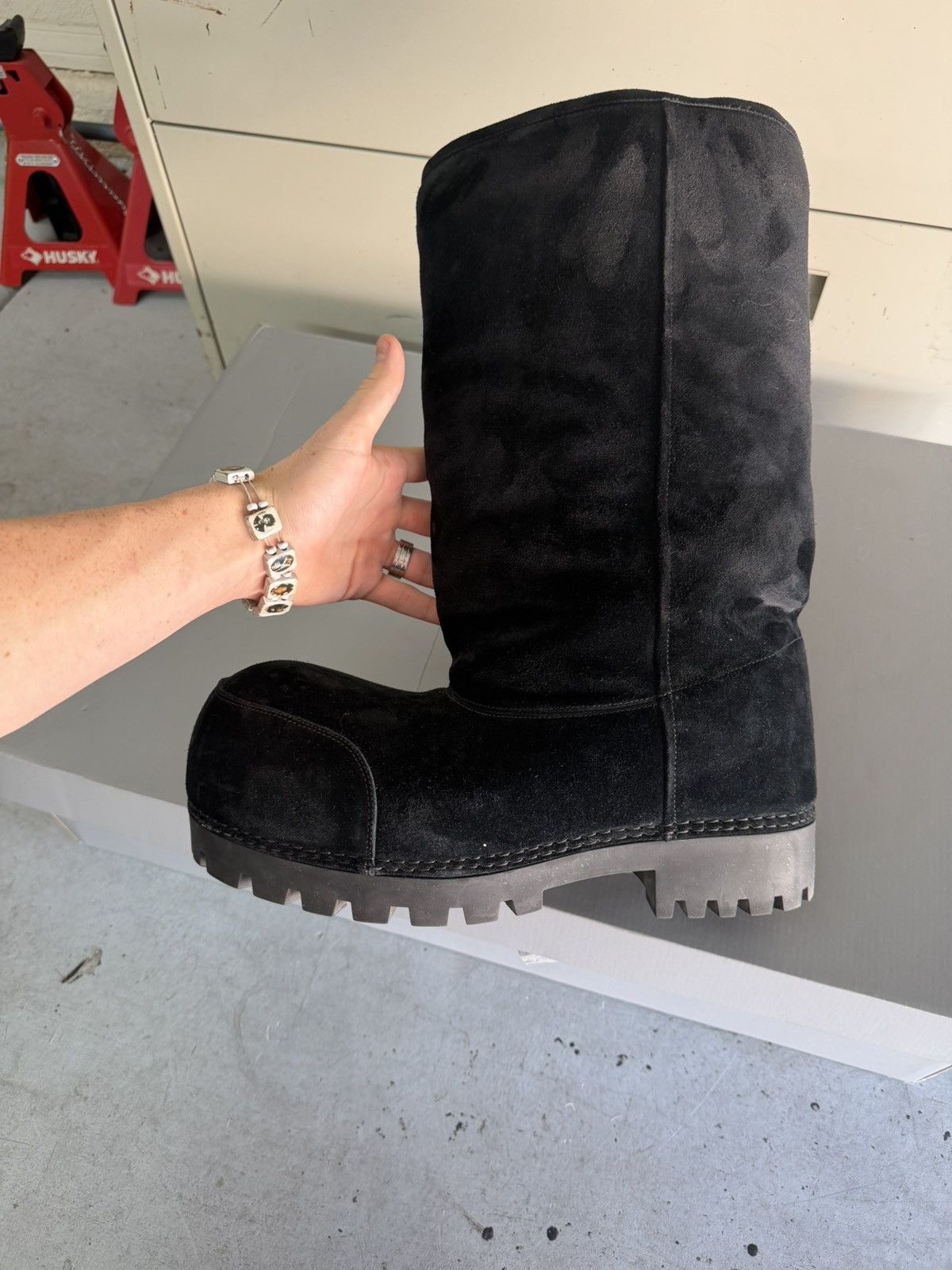 Balenciaga Balenciaga Black Hightop LA Alaska Boot Size US 10 / EU 43 - 8 Thumbnail