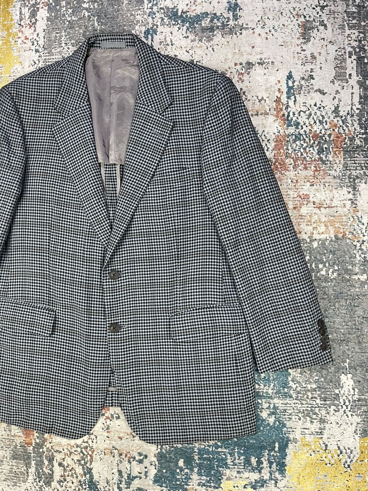Burberry Burberry London Checked Plaid Silky Wool Blazer Size US M / EU 48-50 / 2 - 3 Thumbnail