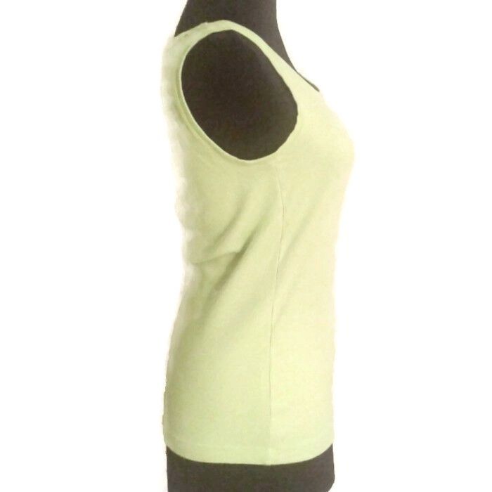 Chicos Chicos Size 0 S 4 Tank Top Womens Lime Green Ribbed Sleevele Size S / US 4 / IT 40 - 3 Thumbnail