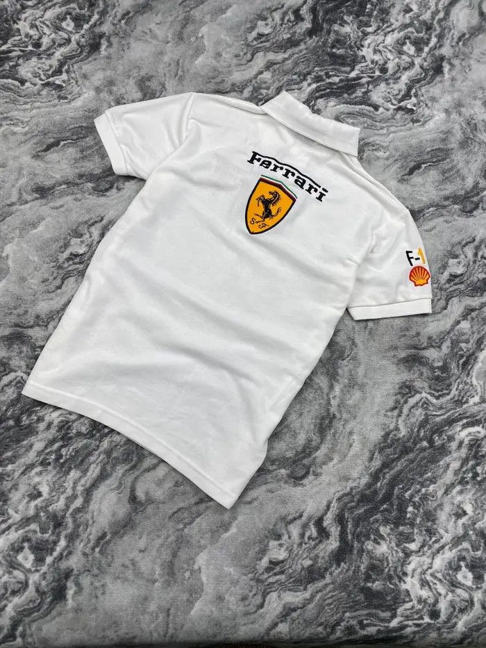Ferrari Vintage Ferrari Polo Shirt Racing F1 Big Logo Size US M / EU 48-50 / 2 - 6 Thumbnail