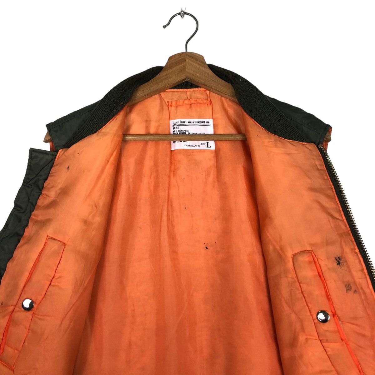 Japanese Brand 🔥Vintage Bomber Vest Jacket Ma-1 Military Buzz Ricksons Size US L / EU 52-54 / 3 - 13 Thumbnail