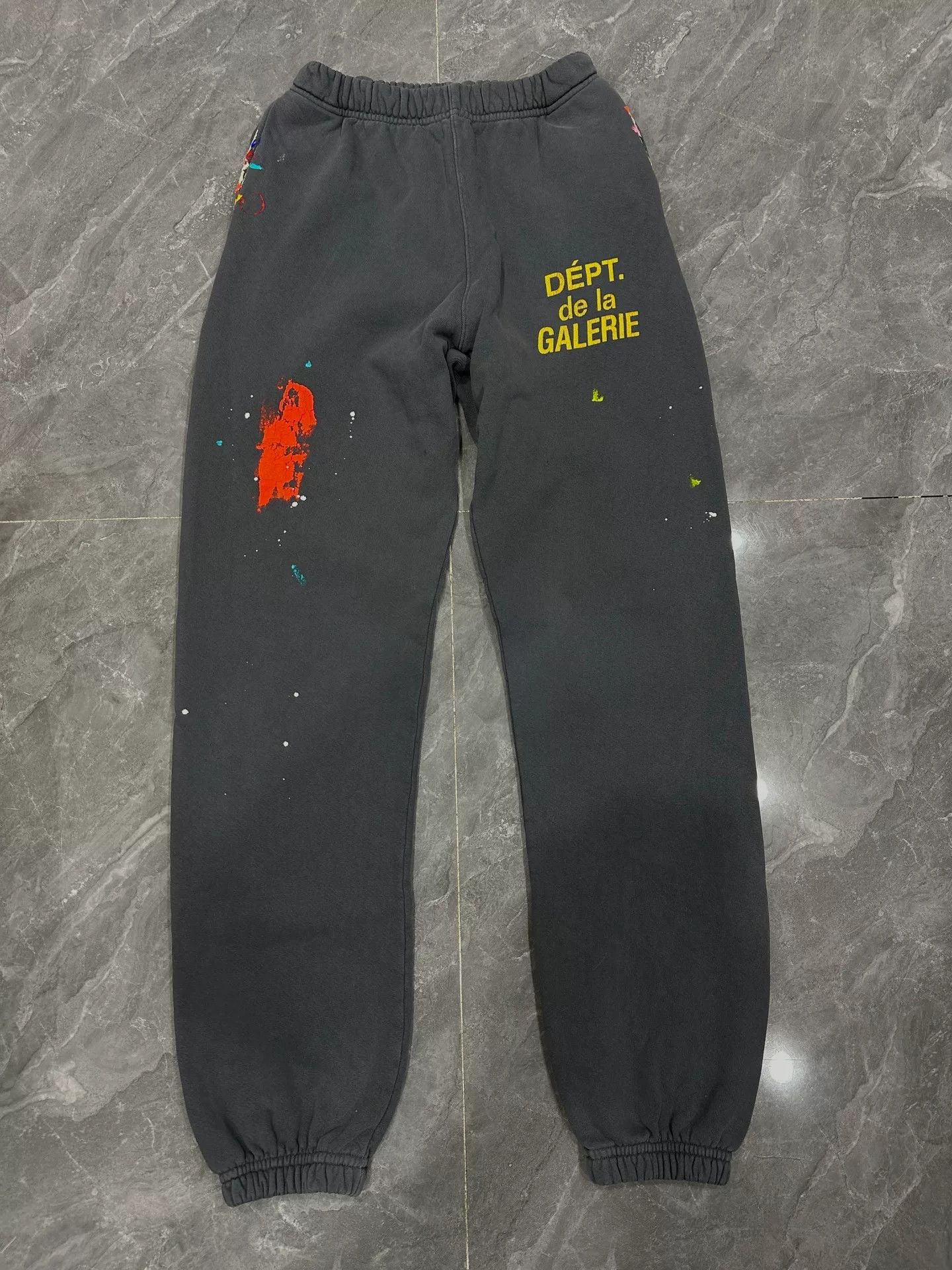 Gallery Dept. Gallery Dept. Black Gray Sweatpants Size US 29 - 1 Thumbnail