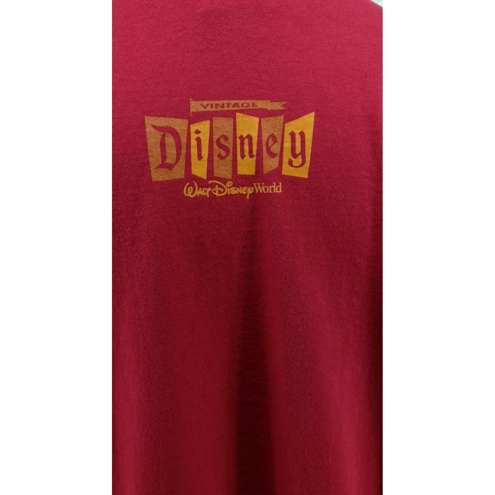 Disney Walt Disney Classic Retro T-Shirt Mickey XL Men Red DisneyWorld Graphic Tee Size US XL / EU 56 / 4 - 7 Thumbnail