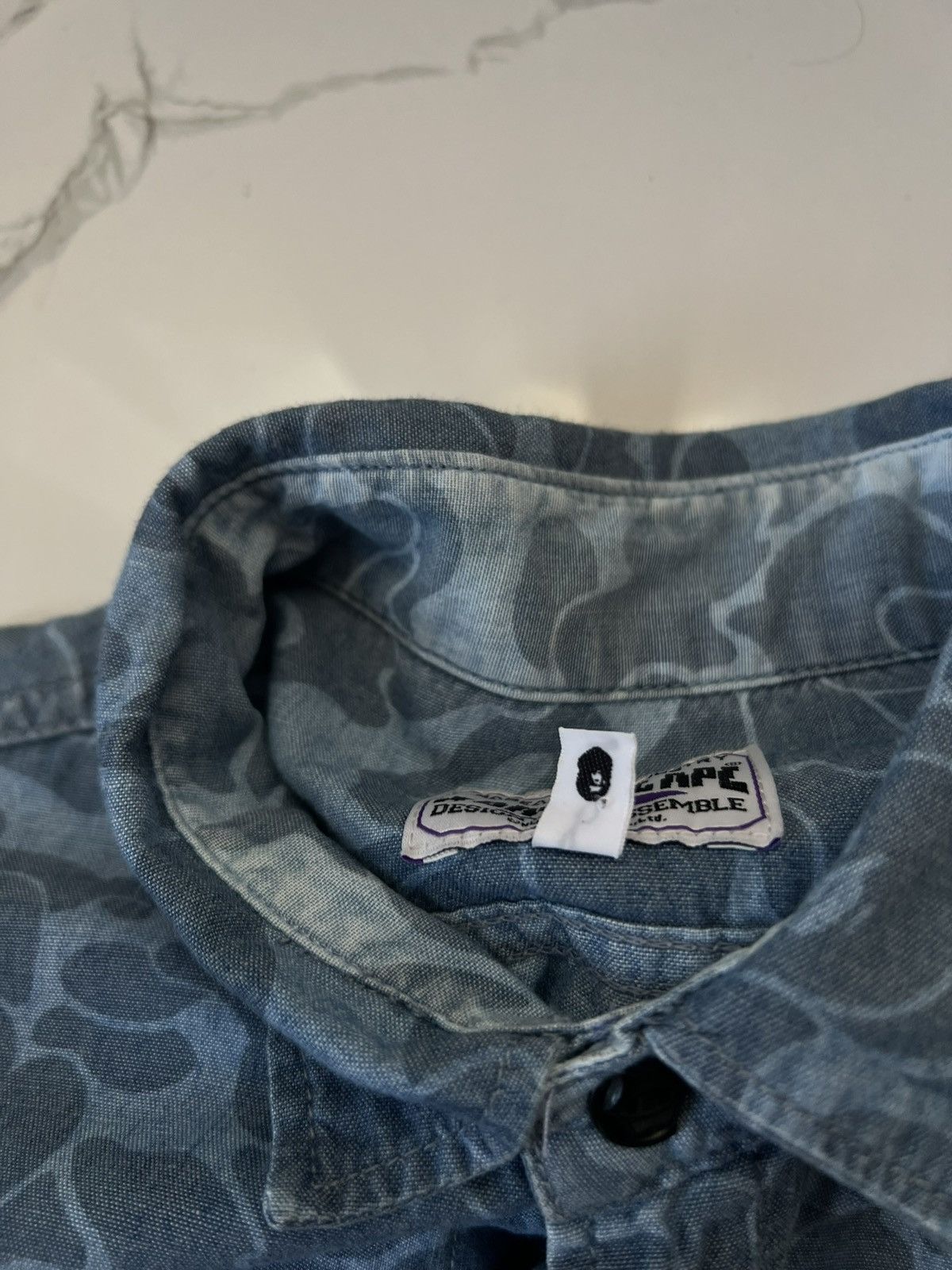 Bape BAPE BAPEAREL INDUSTRY RARE CAMO LONGSLEEVE SHIRT Size US M / EU 48-50 / 2 - 10 Thumbnail