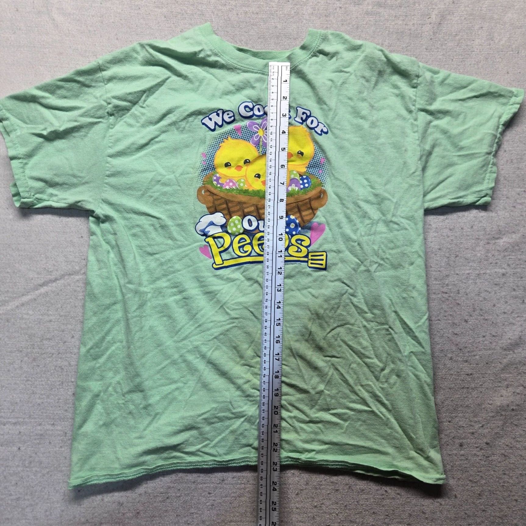 Vintage We Cook For Our Peeps Easter Cafeteria Lunch Lady Shirt Adult Large Green Womens T-Shirt Size L / US 10 / IT 46 - 5 Thumbnail