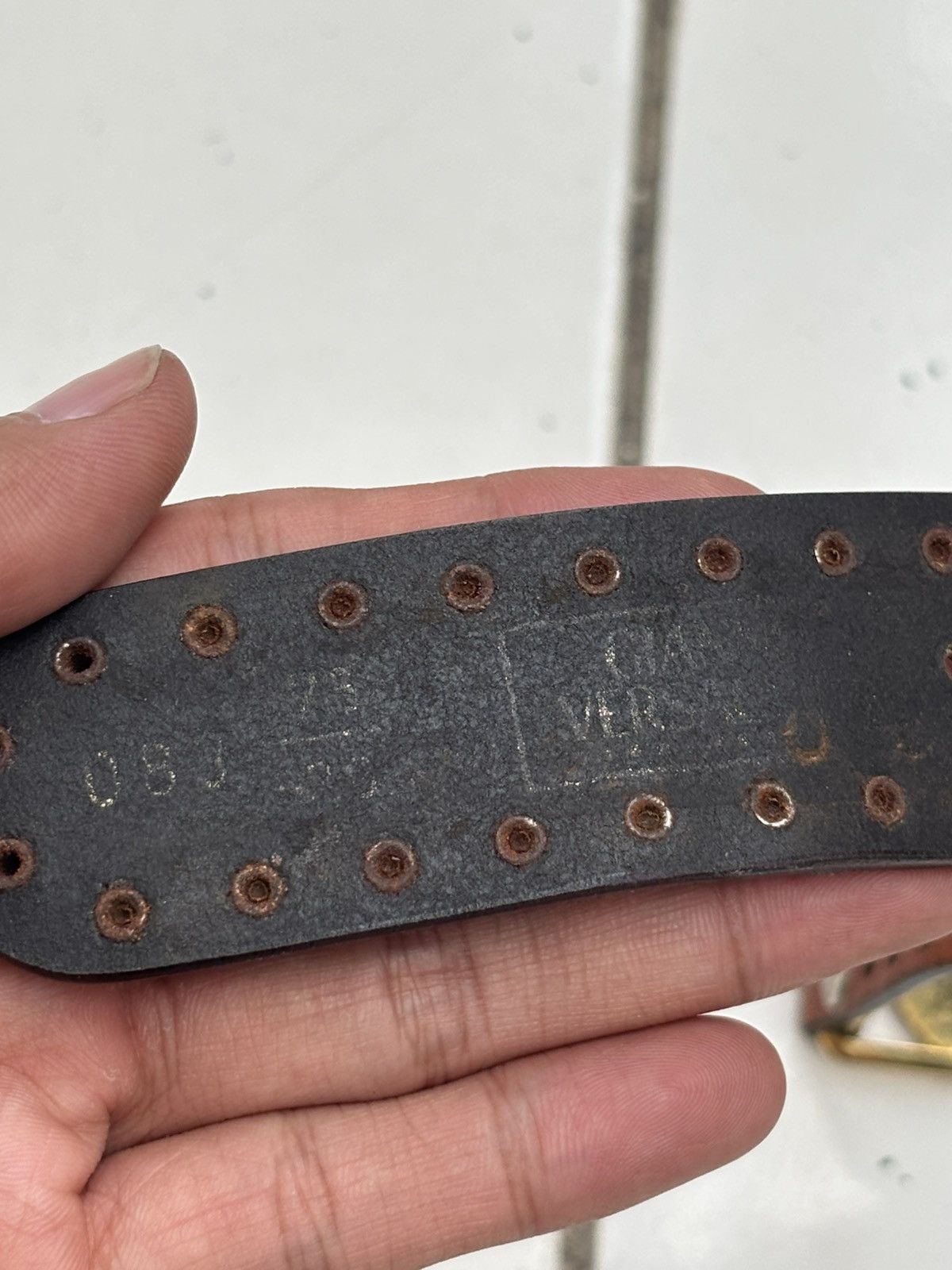 Versace 1990s Gianni Versace Medusa Stud Belt Size ONE SIZE - 5 Thumbnail