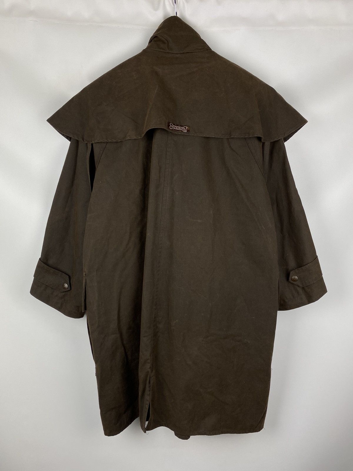 Barbour Driza-Bone vintage wax waxed cotton short weatherall jacket Size US S / EU 44-46 / 1 - 14 Thumbnail