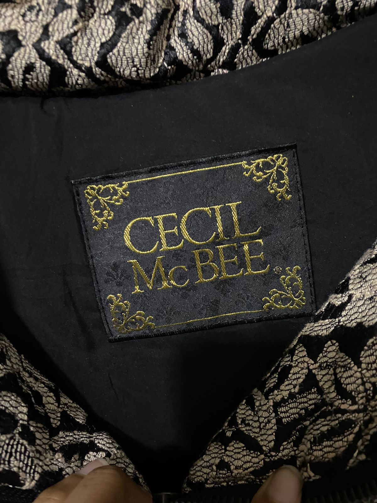 Designer Cecil McBEE Punk Rave Visual Brocade Down Jacket Size XS / US 0-2 / IT 36-38 - 5 Thumbnail