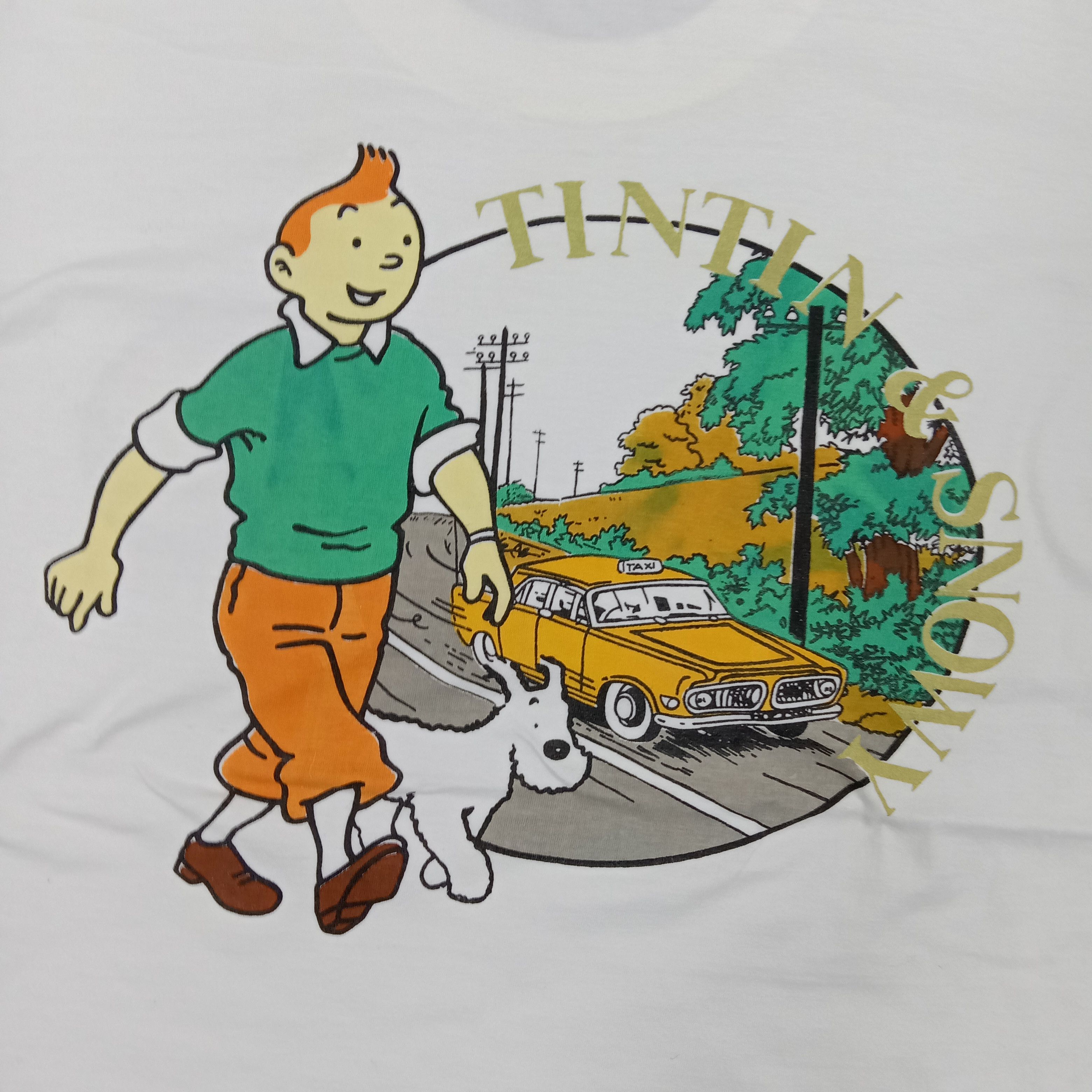 Vintage Tintin & Snowy The Adventure of Tintin Tshirt Size US L / EU 52-54 / 3 - 2 Thumbnail