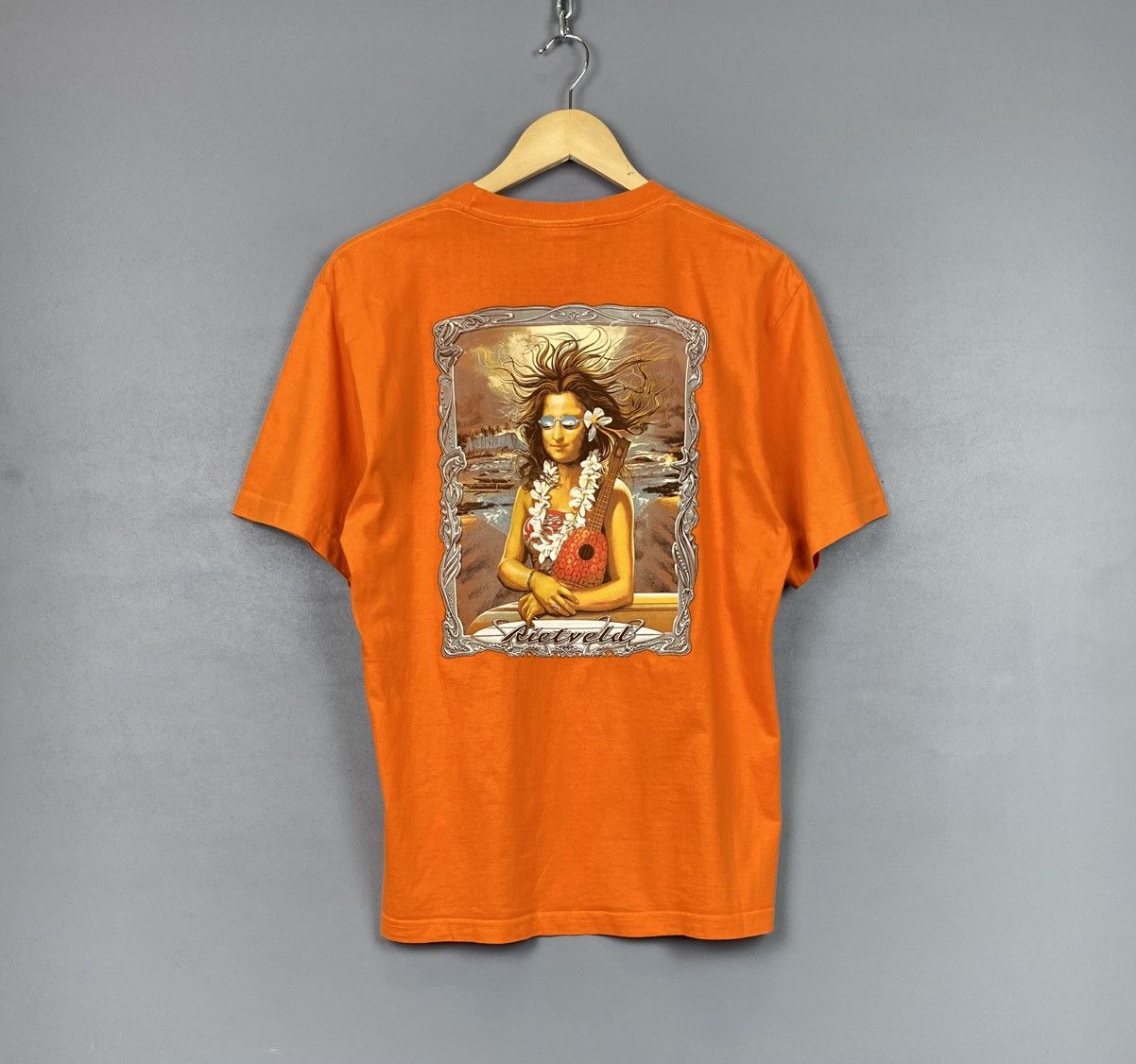 Vintage Vintage Rietveld USA Surf T-Shirt Mona Lisa Graphic Humour Size US S / EU 44-46 / 1 - 1 Thumbnail