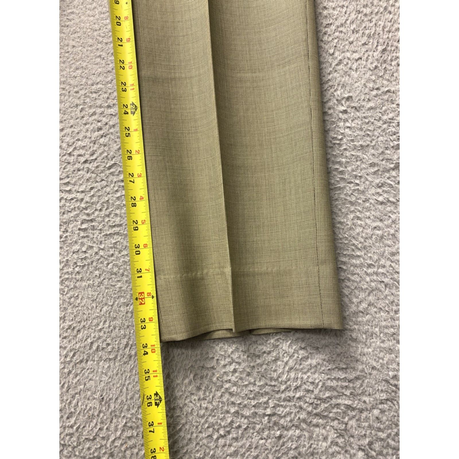 Nordstrom Balde For Nordstrom Dress Pants Men’s 35x34 Light Sage Green Wool / 0264 Size US 35 - 6 Thumbnail