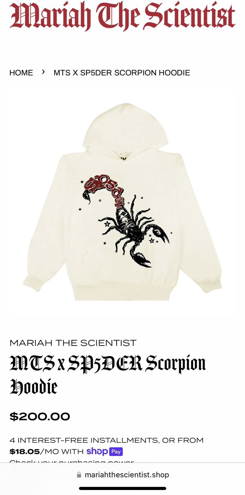 Spider × Young Thug Spider Sp5der Worldwide x Mariah the