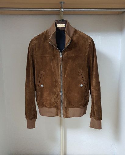 Tom Ford o1sm1stk0824 Cashmere Suede Zip-up Jacket in Brown Size US M / EU 48-50 / 2 - 1 Thumbnail
