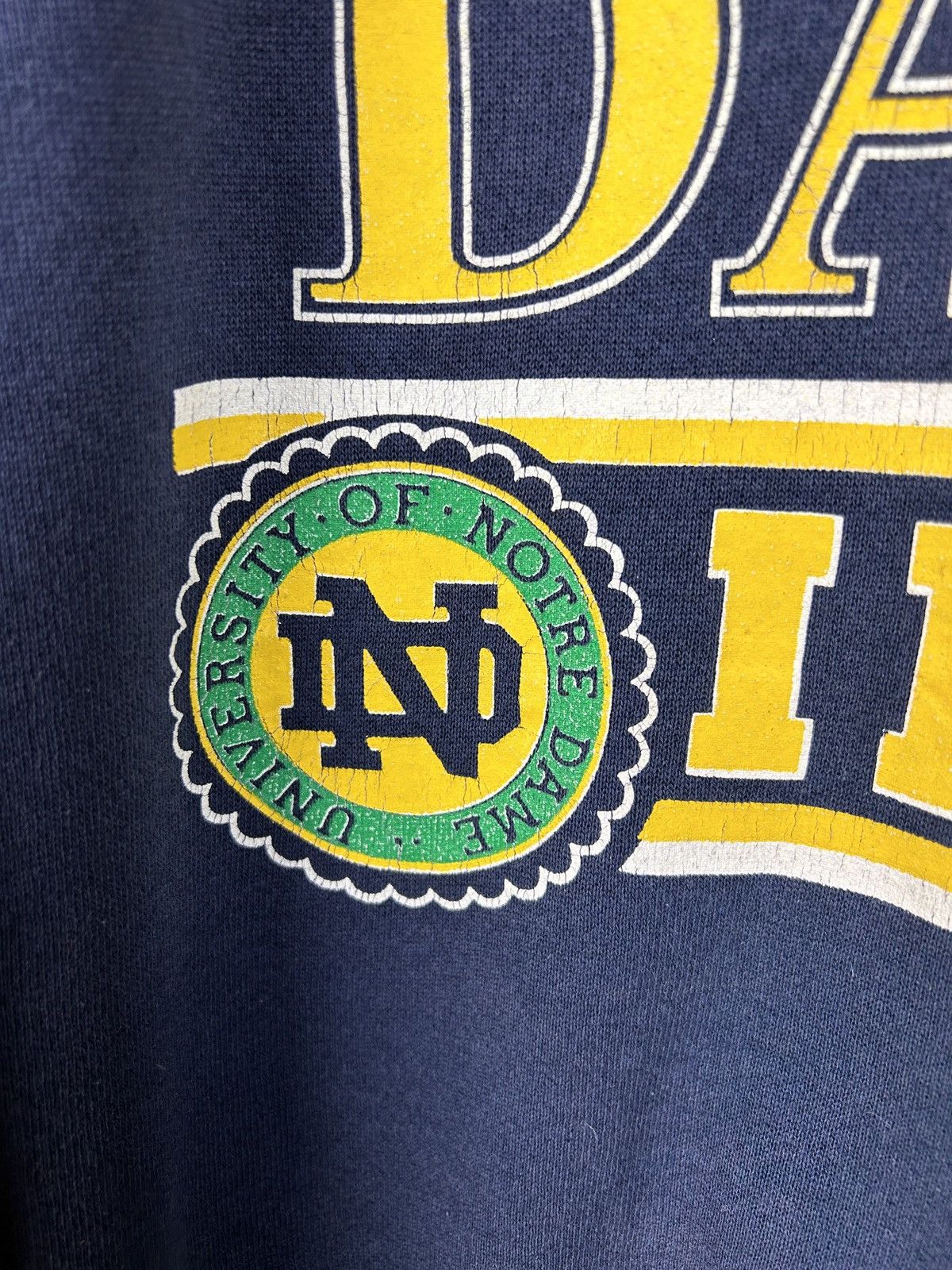 Vintage 90s Vintage 7 Logo University Notre Dame Sweatshirt Crewneck Size US S / EU 44-46 / 1 - 4 Thumbnail