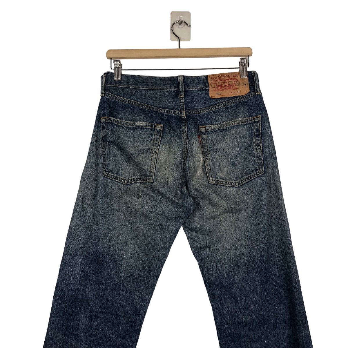 Levi's 🔥Vintage Levi’s 501 Butterfly Button Denim Jeans Size US 28 / EU 44 - 10 Thumbnail