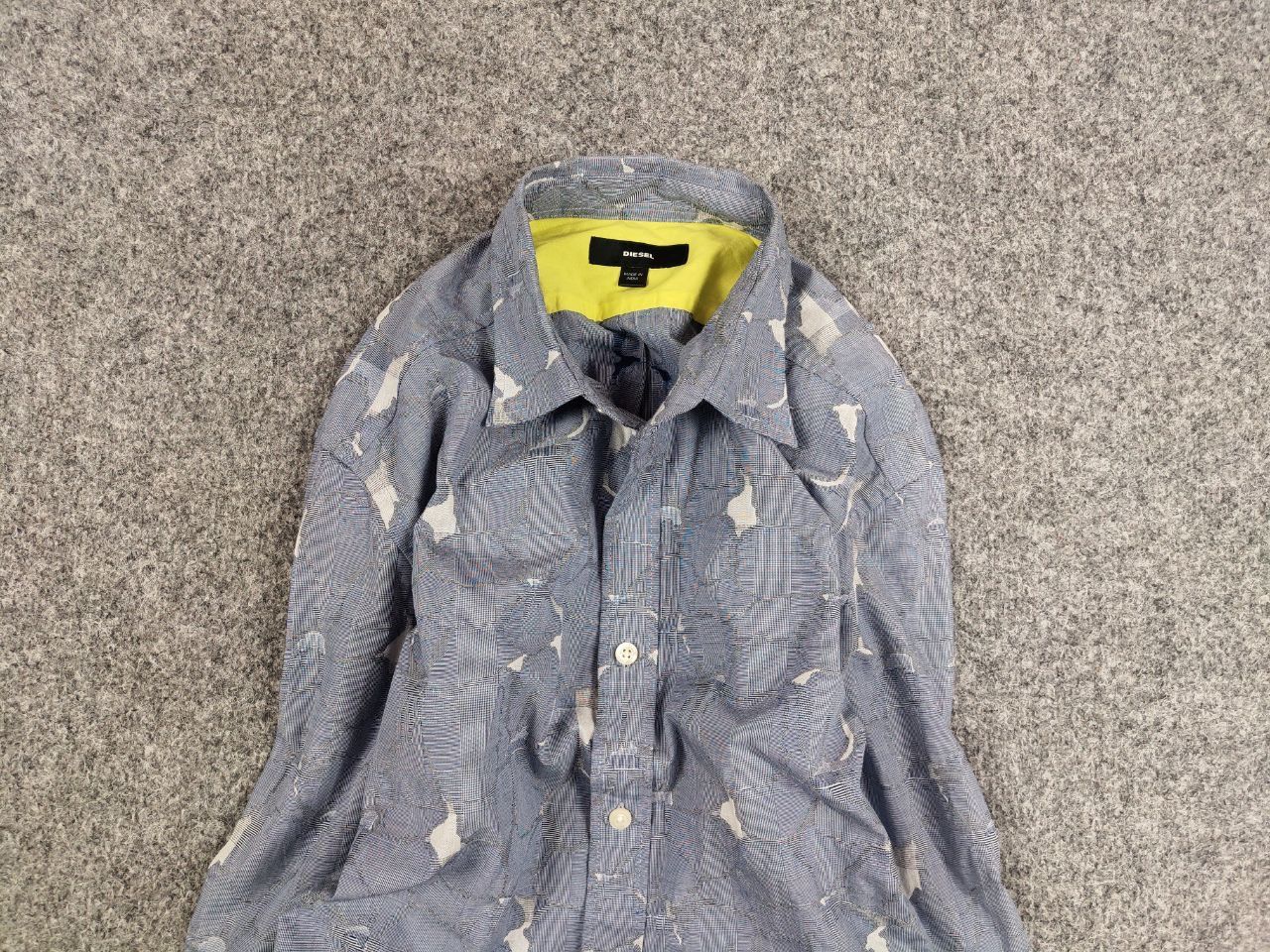 Diesel Diesel Design Casual Blue Pattern Buttons Shirt Y2K Style Size US M / EU 48-50 / 2 - 1 Thumbnail
