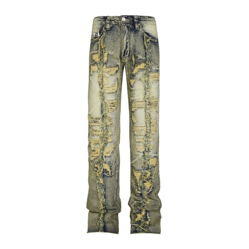 Other R69 vintage-style distressed jeans with heavy detailing Size US 31 - 1 Thumbnail