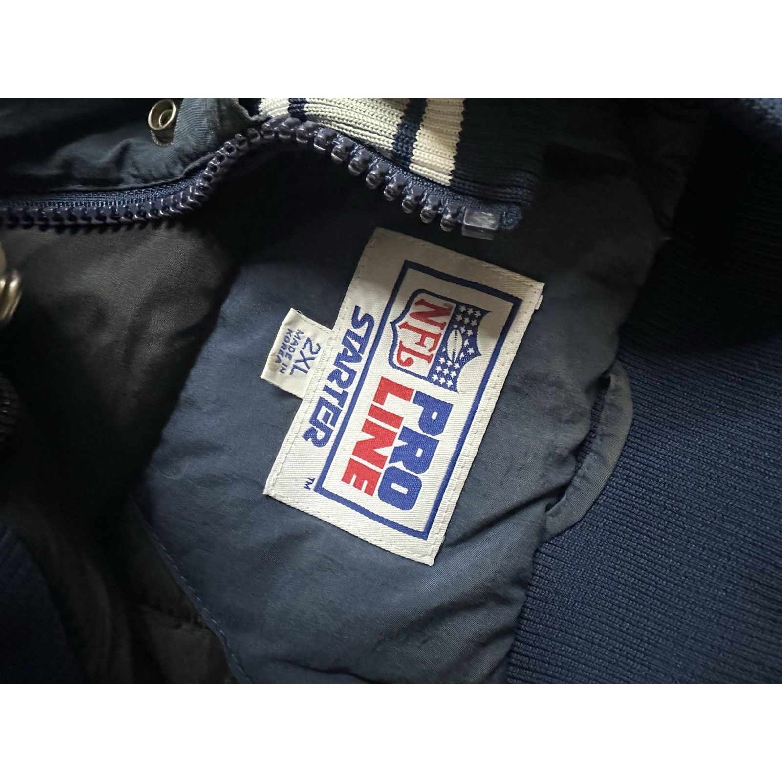 Starter 90s Dallas Cowboys Starter Pro Line 1/4 Zip Jacket Size 2XL Size US XXL / EU 58 / 5 - 2 Thumbnail