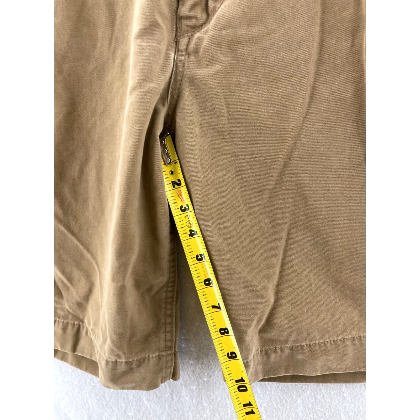 American Eagle Outfitters American Eagle Outfitters Shorts Mens 32 Beige Canvas Chino Basic Pocket Logo Modern Preppy 90s Mens Size US 32 / EU 48 - 4 Thumbnail