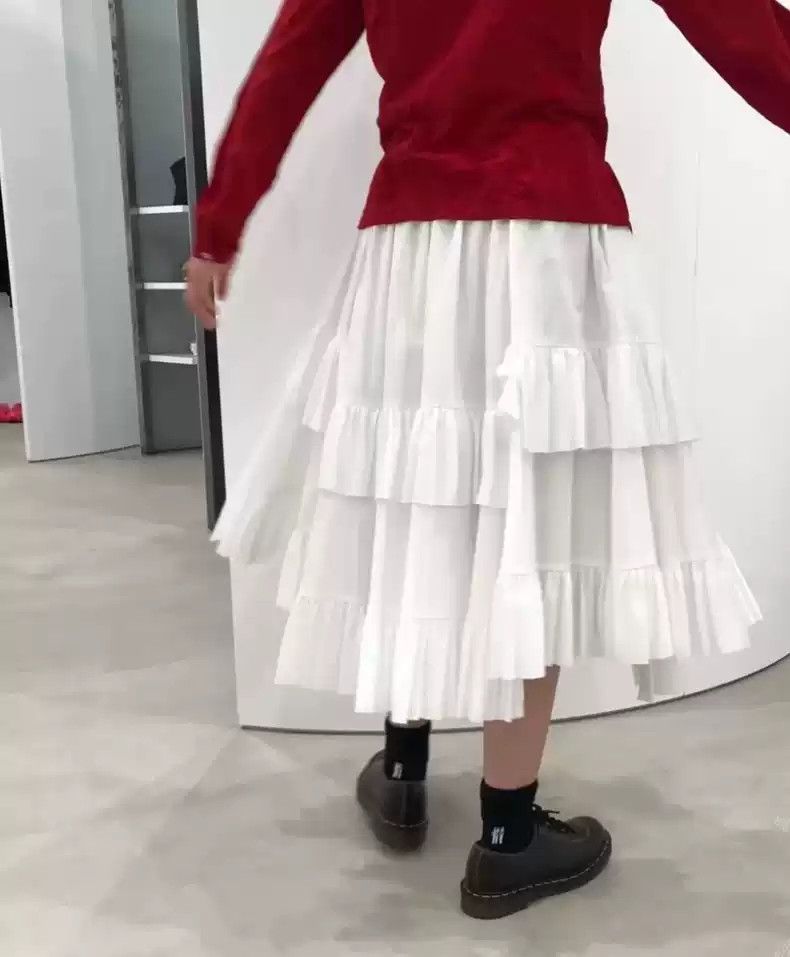 comme des garcon Irregular patchwork skirt