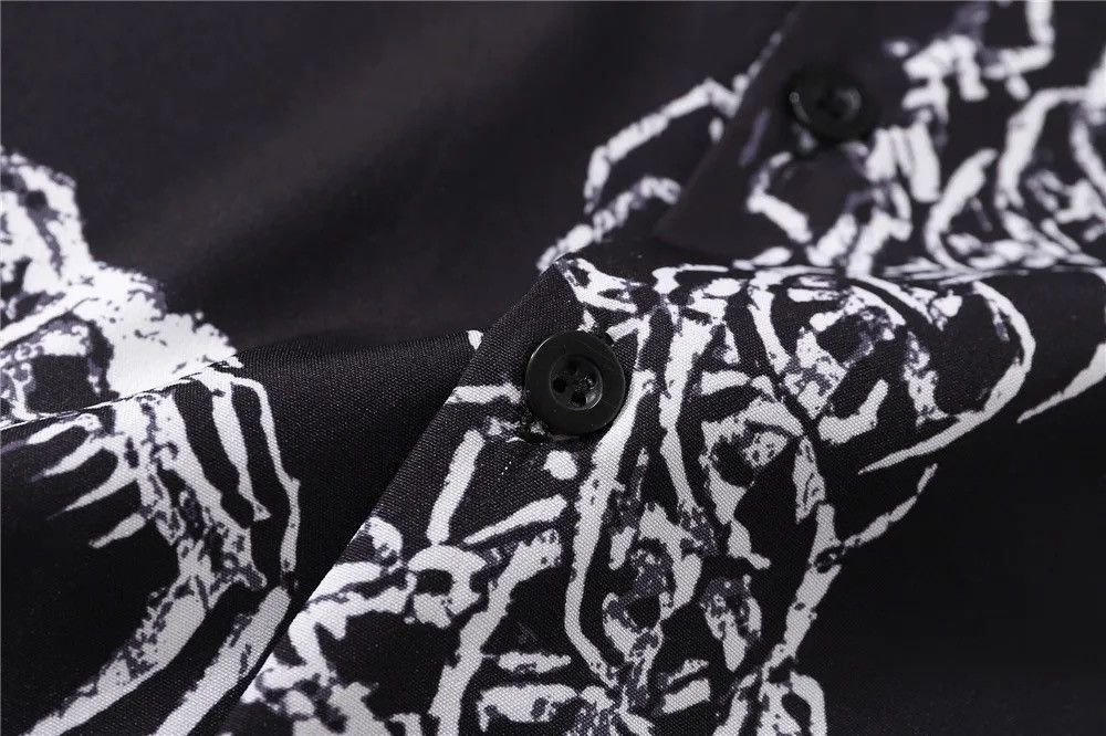 Designer × Japanese Brand Shirt made of thin material with the image of a dark dragon Size US XL / EU 56 / 4 - 5 Thumbnail
