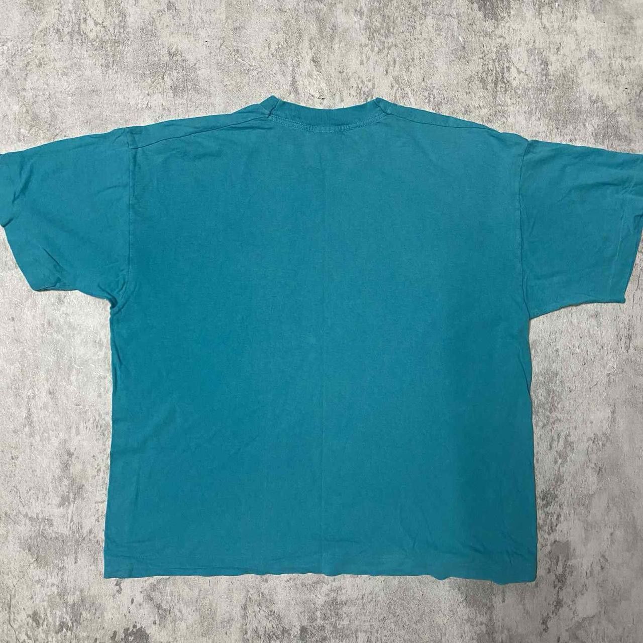 Other Blue vintage 90s single stitch tee Size US XL / EU 56 / 4 - 4 Thumbnail