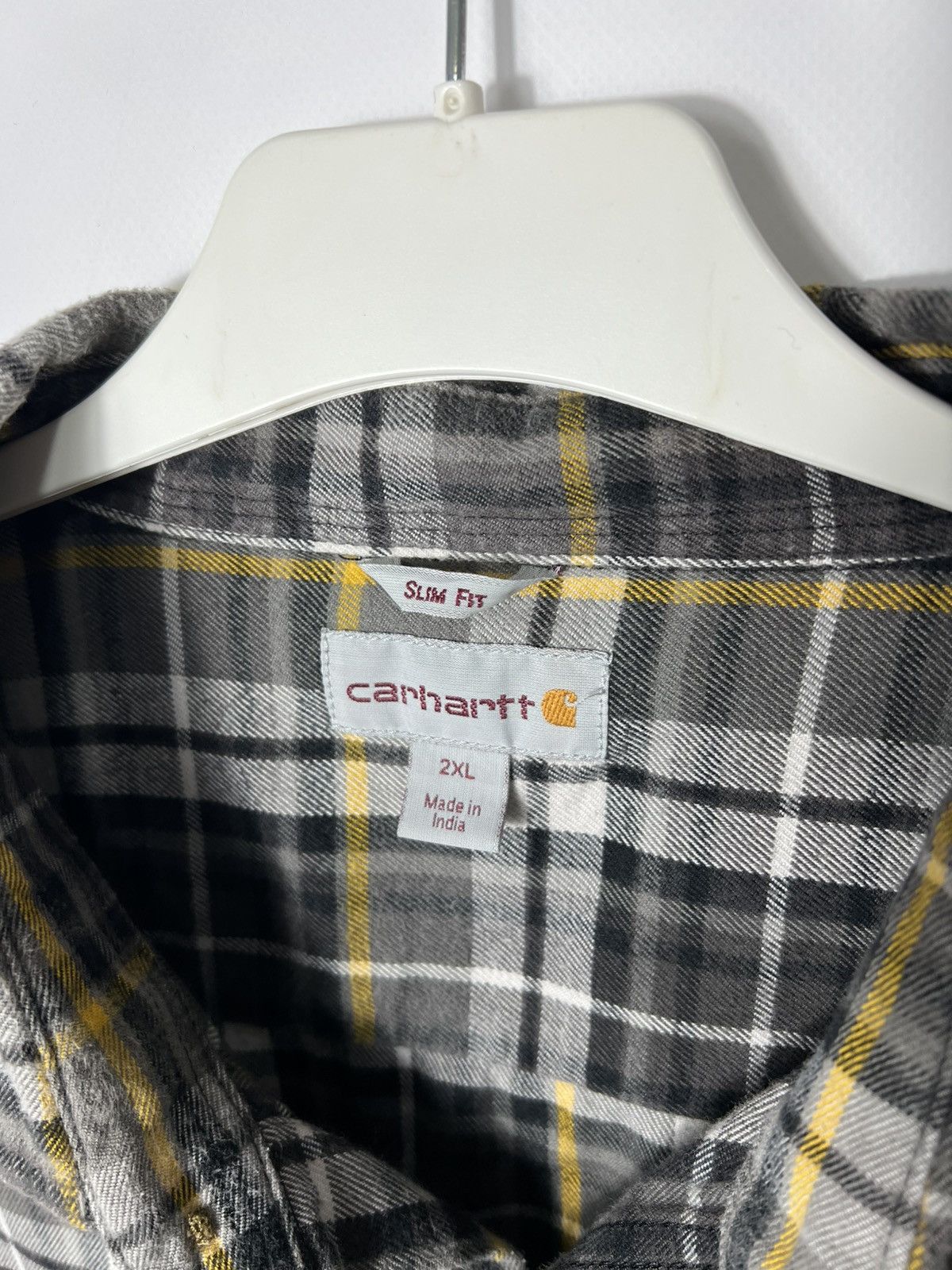 Carhartt Vintage streetwear y2k Carhartt Flannel Checked Shirt Size US XXL / EU 58 / 5 - 4 Thumbnail