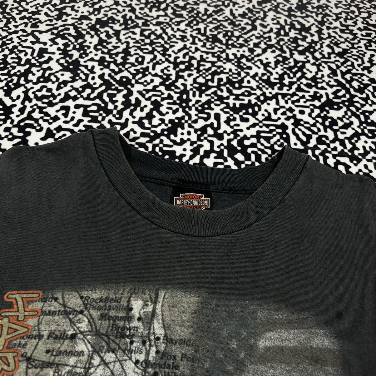 Harley Davidson Vintage 00s Harley Davidson Milwaukee Faded Boxy T-shirt Size US XXL / EU 58 / 5 - 7 Thumbnail